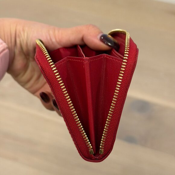 LV Zippy Coin Purse/Card Wallet in Red Vernis Leather - Picture 5 of 7